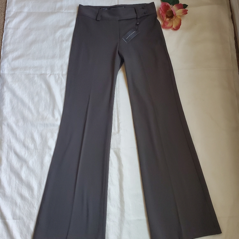 NWT Fabrizio Gianni Charcoal Wide-Leg Trousers - Workwear